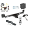 Custom Fit Trailer Hitch Wiring Harness (Plug & Play) 2" Drop Ball-Mount w/ Pin/Clip 2" Chrome Ball Security Lock Pin Rubber Hitch Plug Cover Installation Hardware Installation Instructions 75363 118509 23 63845 580407 7010 Draw-Tite Traile Trailer Tow Hitch For 04-10 Volkswagen Touareg Deluxe Package Wiring 2" Ball and Lock