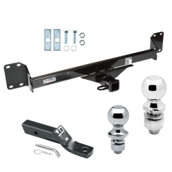 Trailer Tow Hitch For 04-10 Volkswagen Touareg Receiver w/ 1-7/8" and 2" Ball