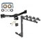 Trailer Tow Hitch w/ 4 Bike Rack For 04-10 BMW X3 tilt away adult or child arms fold down carrier w/ Lock and Cover