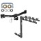 Custom Fit Trailer Hitch 4 Bike Carrier Installation Hardware Installation Instructions 75371 1393100G Draw-Tite Trailer Tow Hitch 4 Bike Rack 04-10 BMW X3 tilt away adult or child arms fold down carrier 04 05 06 07 08 09 10 2004 2005 2006 2007 2008 2009 Trailer Tow Hitch w/ 4 Bike Rack For 04-10 BMW X3 tilt away adult or child arms fold down carrier