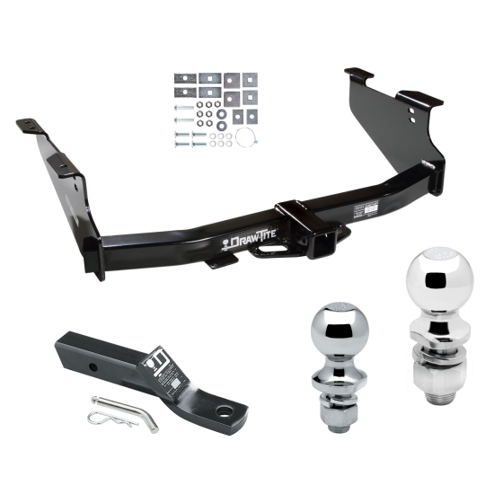 Custom Fit Trailer Hitch 2" Drop Ball-Mount w/ Pin/Clip 1-7/8" and 2" Chrome Ball Installation Hardware Installation Instructions 75420 23 63845 63816 Draw-Tite Trailer Tow Hitch 03-09 Dodge Ram 1500 2500 3500 Receiver 1-7/8" and 2&qu Trailer Tow Hitch For 03-09 Dodge Ram 1500 2500 3500 Receiver w/ 1-7/8" and 2" Ball