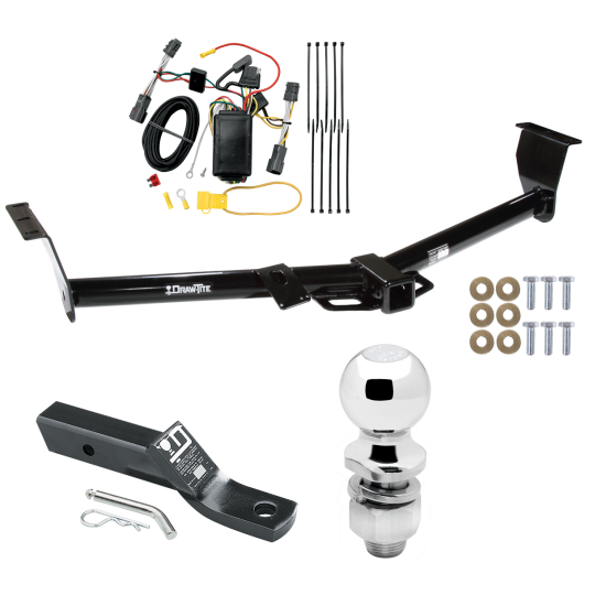Custom Fit Trailer Hitch Wiring Harness (Plug & Play) 2" Drop Ball-Mount w/ Pin/Clip 2" Chrome Ball Installation Hardware Installation Instructions 75421 118410 23 63845 Draw-Tite Trailer Tow Hitch 07-09 Hyundai Entourage 06-12 14 KIA Sedon Trailer Tow Hitch For 07-09 Hyundai Entourage 06-12 14 KIA Sedona Complete Package w/ Wiring and 2" Ball