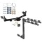 Custom Fit Trailer Hitch 4 Bike Carrier Security J-Pin Rubber Hitch Plug Cover Installation Hardware Installation Instructions 75437 1393100G 63201 7010 Draw-Tite Trailer Tow Hitch 4 Bike Rack 06-10 Explorer Mercury Mountaineer tilt away adult or child a Trailer Tow Hitch w/ 4 Bike Rack For 06-10 Ford Explorer Mercury Mountaineer tilt away adult or child arms fold down carrier w/ Lock and Cover