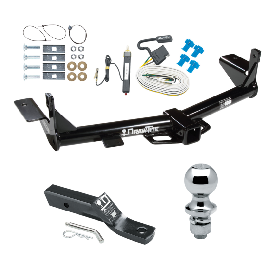 Custom Fit Trailer Hitch Wiring Harness (Requires Splicing) 2" Drop Ball-Mount w/ Pin/Clip 1-7/8" Chrome Ball Installation Hardware Installation Instructions 75437 20252 23 63816 Draw-Tite Trailer Tow Hitch 06-07 Mercury Mountaineer Complete Pa Trailer Tow Hitch For 06-07 Mercury Mountaineer Complete Package w/ Wiring and 1-7/8" Ball