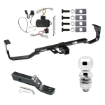 Custom Fit Trailer Hitch Wiring Harness (Plug & Play) 2" Drop Ball-Mount w/ Pin/Clip 2" Chrome Ball Installation Hardware Installation Instructions 75471 118415 23 63845 Draw-Tite Trailer Tow Hitch 07-09 Hyundai Santa Fe Complete Package Wi Trailer Tow Hitch For 07-09 Hyundai Santa Fe Complete Package w/ Wiring and 2" Ball