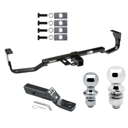 Trailer Tow Hitch For 07-09 Hyundai Santa Fe Receiver w/ 1-7/8" and 2" Ball