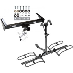 Trailer Tow Hitch For 73-91 Chevy GMC Suburban C/K R/V 10 20 1500 2500 Platform Style 2 Bike Rack w/ Anti Rattle Hitch Lock Trailer Tow Hitch For 73-91 Chevy GMC Suburban C/K R/V 10 20 1500 2500 Platform Style 2 Bike Rack w/ Anti Rattle Hitch Lock