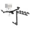 Custom Fit Trailer Hitch 4 Bike Carrier Installation Hardware Installation Instructions 75512 1393100G Draw-Tite Trailer Tow Hitch 4 Bike Rack 07-12 Mazda CX-7 tilt away adult or child arms fold down carrier 07 08 09 10 11 12 2007 2008 2009 2010 2011 201 Trailer Tow Hitch w/ 4 Bike Rack For 07-12 Mazda CX-7 tilt away adult or child arms fold down carrier