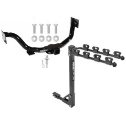 Trailer Tow Hitch w/ 4 Bike Rack For 03-09 KIA Sorento tilt away adult or child arms fold down carrier
