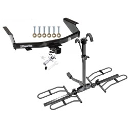 Trailer Tow Hitch For 07-12 Dodge Nitro Platform Style 2 Bike Rack w/ Anti Rattle Hitch Lock Trailer Tow Hitch For 07-12 Dodge Nitro Platform Style 2 Bike Rack w/ Anti Rattle Hitch Lock