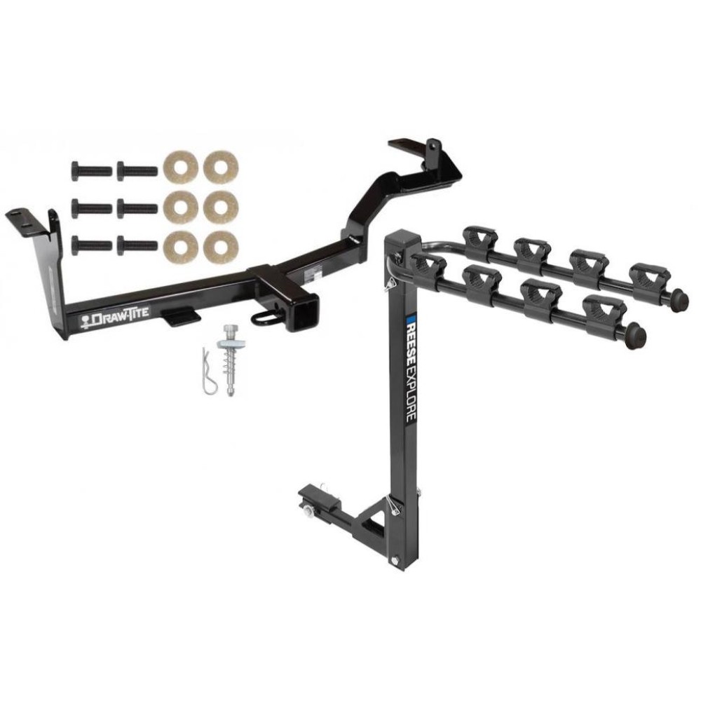 Custom Fit Trailer Hitch 4 Bike Carrier Installation Hardware Installation Instructions 75519 1393100G Draw-Tite Trailer Tow Hitch 4 Bike Rack 06-11 Mitsubishi Endeavor tilt away adult or child arms fold down carrier 06 07 08 09 10 11 2006 2007 2008 2009 Trailer Tow Hitch w/ 4 Bike Rack For 06-11 Mitsubishi Endeavor tilt away adult or child arms fold down carrier