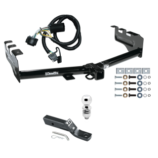 Custom Fit Trailer Hitch Wiring Harness (Plug & Play) 2" Drop Ball-Mount w/ Pin/Clip 2" Chrome Ball Installation Hardware Installation Instructions 75521 118384 23 63845 Draw-Tite Trailer Tow Hitch 99-13 Chevy Silverado GMC Sierra 1500 Comp Trailer Tow Hitch For 99-13 Chevy Silverado GMC Sierra 1500 Complete Package w/ Wiring and 2" Ball