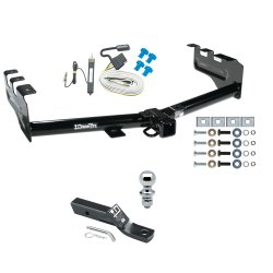 Trailer Tow Hitch For 99-07 Chevy Silverado GMC Sierra 1500 99-04 2500 LD Package w/ Wiring and 1-7/8" Ball