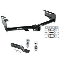 Trailer Tow Hitch For 99-13 Chevy Silverado GMC Sierra 1500 99-04 2500 LD Receiver w/ 1-7/8" and 2" Ball