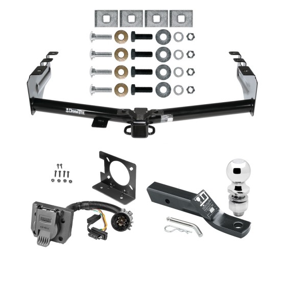 Custom Fit Trailer Hitch Wiring Harness (Plug & Play) 2" Drop Ball-Mount w/ Pin/Clip 2" Chrome Ball Installation Hardware Installation Instructions 75521 74682 23 63845 Draw-Tite Trailer Hitch Package Wiring 99-13 Chevy Silverado GMC Sierra Trailer Hitch Package w/ Wiring For 99-13 Chevy Silverado GMC Sierra 1500 99-04-2500 LD w/ 2" Ball 2" Drop Mount 7-Way Pin Blade RV Class 4