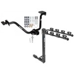 Trailer Tow Hitch w/ 4 Bike Rack For 04-08 Chrysler Pacifica tilt away adult or child arms fold down carrier