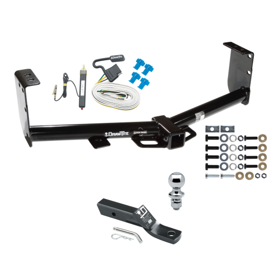 Custom Fit Trailer Hitch Wiring Harness (Requires Splicing) 2" Drop Ball-Mount w/ Pin/Clip 1-7/8" Chrome Ball Installation Hardware Installation Instructions 75527 20252 23 63816 Draw-Tite Trailer Tow Hitch 07-21 Toyota Tundra Complete Package Trailer Tow Hitch For 07-21 Toyota Tundra Complete Package w/ Wiring and 1-7/8" Ball