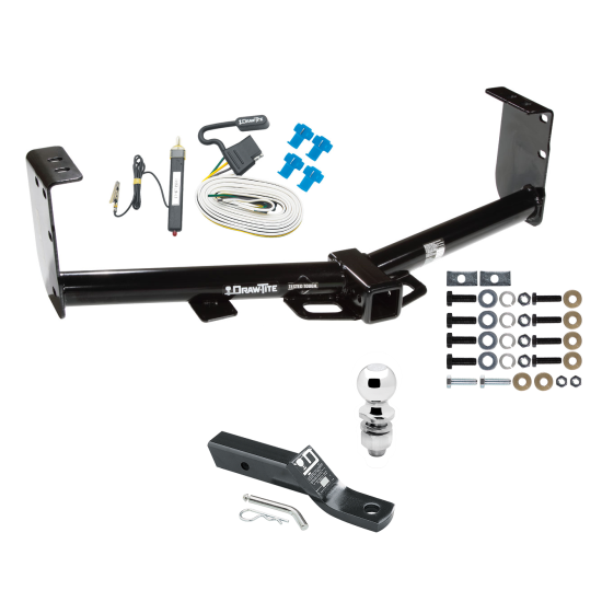 Custom Fit Trailer Hitch Wiring Harness (Requires Splicing) 2" Drop Ball-Mount w/ Pin/Clip 2" Chrome Ball Installation Hardware Installation Instructions 75527 20252 23 63845 Draw-Tite Trailer Tow Hitch 07-21 Toyota Tundra Complete Package Wiri Trailer Tow Hitch For 07-21 Toyota Tundra Complete Package w/ Wiring and 2" Ball