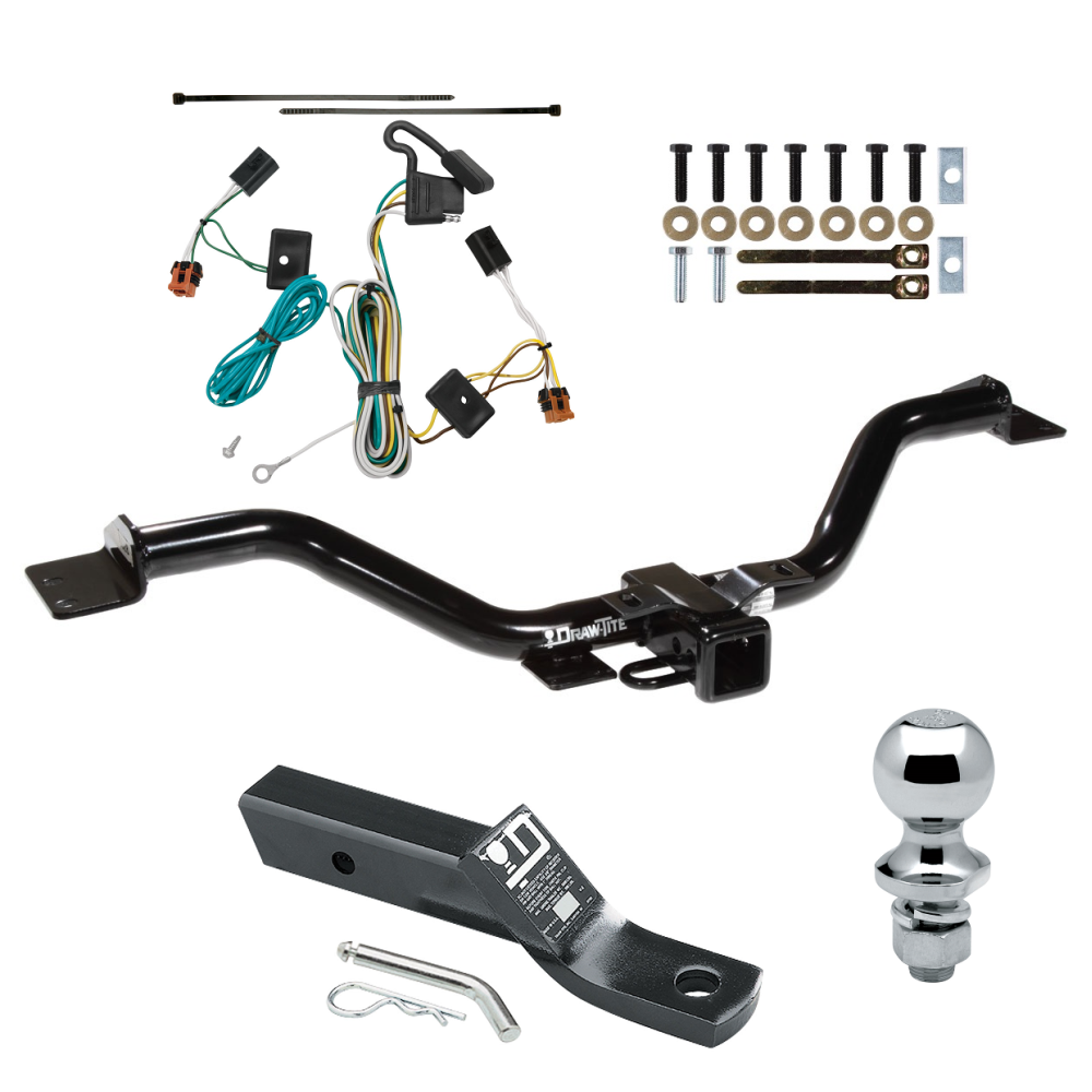 Custom Fit Trailer Hitch Wiring Harness (Plug & Play) 2" Drop Ball-Mount w/ Pin/Clip 1-7/8" Chrome Ball Installation Hardware Installation Instructions 75528 118451 23 63816 Draw-Tite Trailer Tow Hitch 07-12 GMC Acadia Complete Package Wiri Trailer Tow Hitch For 07-12 GMC Acadia Complete Package w/ Wiring and 1-7/8" Ball