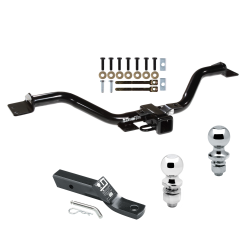 Trailer Tow Hitch For 08-17 Buick Enclave Chevy Traverse GMC Acadia 07-09 Saturn Outlook Receiver w/ 1-7/8" and 2" Ball