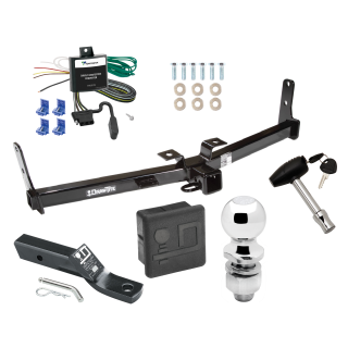Custom Fit Trailer Hitch Wiring Harness (Requires Splicing) 2" Drop Ball-Mount w/ Pin/Clip 2" Chrome Ball Security Lock Pin Rubber Hitch Plug Cover Installation Hardware Installation Instructions 75529 119178 23 63845 580407 7010 Draw-Tite Trai Trailer Tow Hitch For 07-09 Suzuki XL-7 Deluxe Package Wiring 2" Ball and Lock