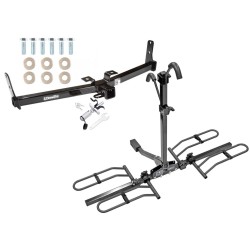 Trailer Tow Hitch For 07-09 Suzuki XL-7 Platform Style 2 Bike Rack w/ Anti Rattle Hitch Lock