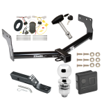 Custom Fit Trailer Hitch Wiring Harness (Plug & Play) 2" Drop Ball-Mount w/ Pin/Clip 2" Chrome Ball Security Lock Pin Rubber Hitch Plug Cover Installation Hardware Installation Instructions 75531 118520 23 63845 580407 7010 Draw-Tite Traile Trailer Tow Hitch For 07-15 Mazda CX-9 Deluxe Package Wiring 2" Ball and Lock