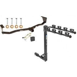 Trailer Tow Hitch w/ 4 Bike Rack For 07-12 Hyundai Veracruz tilt away adult or child arms fold down carrier w/ Lock and Cover Trailer Tow Hitch w/ 4 Bike Rack For 07-12 Hyundai Veracruz tilt away adult or child arms fold down carrier w/ Lock and Cover