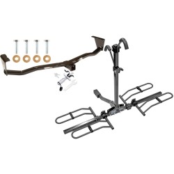 Trailer Tow Hitch For 07-12 Hyundai Veracruz Platform Style 2 Bike Rack w/ Anti Rattle Hitch Lock Trailer Tow Hitch For 07-12 Hyundai Veracruz Platform Style 2 Bike Rack w/ Anti Rattle Hitch Lock