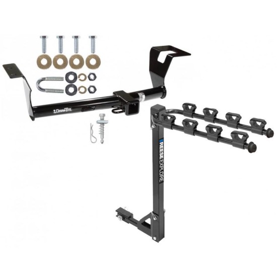 Custom Fit Trailer Hitch 4 Bike Carrier Installation Hardware Installation Instructions 75547 1393100G Draw-Tite Trailer Tow Hitch 4 Bike Rack 07-11 Honda CRV tilt away adult or child arms fold down carrier 07 08 09 10 11 2007 2008 2009 2010 2011 Trailer Tow Hitch w/ 4 Bike Rack For 07-11 Honda CRV tilt away adult or child arms fold down carrier