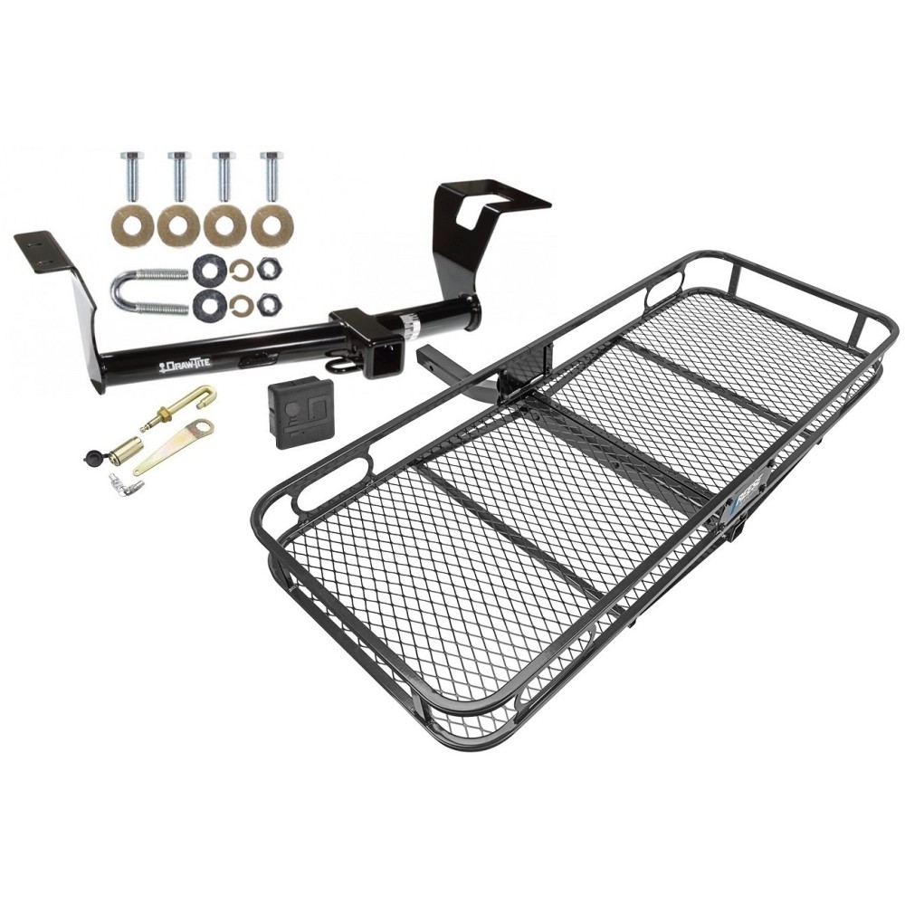 Trailer Tow Hitch For 2007-2011 Honda CRV Basket Cargo Carrier Platform Hitch Lock and Cover