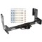 Trailer Tow Hitch For 07-24 Dodge Freightliner Mercedes-Benz Sprinter 2500 3500 Platform Style 2 Bike Rack w/ Anti Rattle Hitch Lock