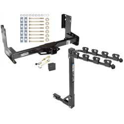 Trailer Tow Hitch w/ 4 Bike Rack For 07-24 Dodge Freightliner Mercedes-Benz Sprinter 2500 3500 tilt away adult or child arms fold down carrier w/ Lock and Cover Trailer Tow Hitch w/ 4 Bike Rack For 07-24 Dodge Freightliner Mercedes-Benz Sprinter 2500 3500 tilt away adult or child arms fold down carrier w/ Lock and Cover