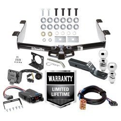 Trailer Hitch Brake Control Wiring Package For 03-07 Chevy Silverado GMC Sierra 2500 HD 3500 w/ Dual 2" and 2- 5/16" Ball 2" Drop Mount 7-Way Pin Blade RV Controller Trailer Hitch Brake Control Wiring Package For 03-07 Chevy Silverado GMC Sierra 2500 HD 3500 w/ Dual 2" and 2- 5/16" Ball 2" Drop Mount 7-Way Pin Blade RV Controller