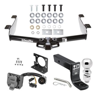 Custom Fit Trailer Hitch Wiring Harness (Plug & Play) 4" Drop Ball-Mount w/ Pin/Clip 2-5/16" Chrome Ball Installation Hardware Installation Instructions 75550 74682 53 63847 Draw-Tite Trailer Hitch Package Wiring 01-10 Chevy Silverado GMC Si Trailer Hitch Package w/ Wiring For 01-10 Chevy Silverado GMC Sierra 2500 3500 w/ 2-5/16" Ball 4" Drop Mount 7-Way Pin Blade RV Class 4