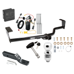 Custom Fit Trailer Hitch Wiring Harness (Plug & Play) 2" Drop Ball-Mount w/ Pin/Clip 2" Chrome Ball Security Lock Pin Rubber Hitch Plug Cover Installation Hardware Installation Instructions 75551 118410 23 63845 580407 7010 Draw-Tite Traile Trailer Tow Hitch For 07-10 KIA Sedona Deluxe Package Wiring 2" Ball and Lock