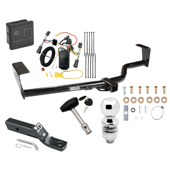 Custom Fit Trailer Hitch Wiring Harness (Plug & Play) 2" Drop Ball-Mount w/ Pin/Clip 2" Chrome Ball Security Lock Pin Rubber Hitch Plug Cover Installation Hardware Installation Instructions 75551 118410 23 63845 580407 7010 Draw-Tite Traile Trailer Tow Hitch For 07-10 KIA Sedona Deluxe Package Wiring 2" Ball and Lock