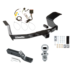 Trailer Tow Hitch For 07-13 Mitsubishi Outlander Complete Package w/ Wiring and 1-7/8" Ball