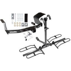 Trailer Tow Hitch For 07-13 Mitsubishi Outlander Platform Style 2 Bike Rack w/ Anti Rattle Hitch Lock