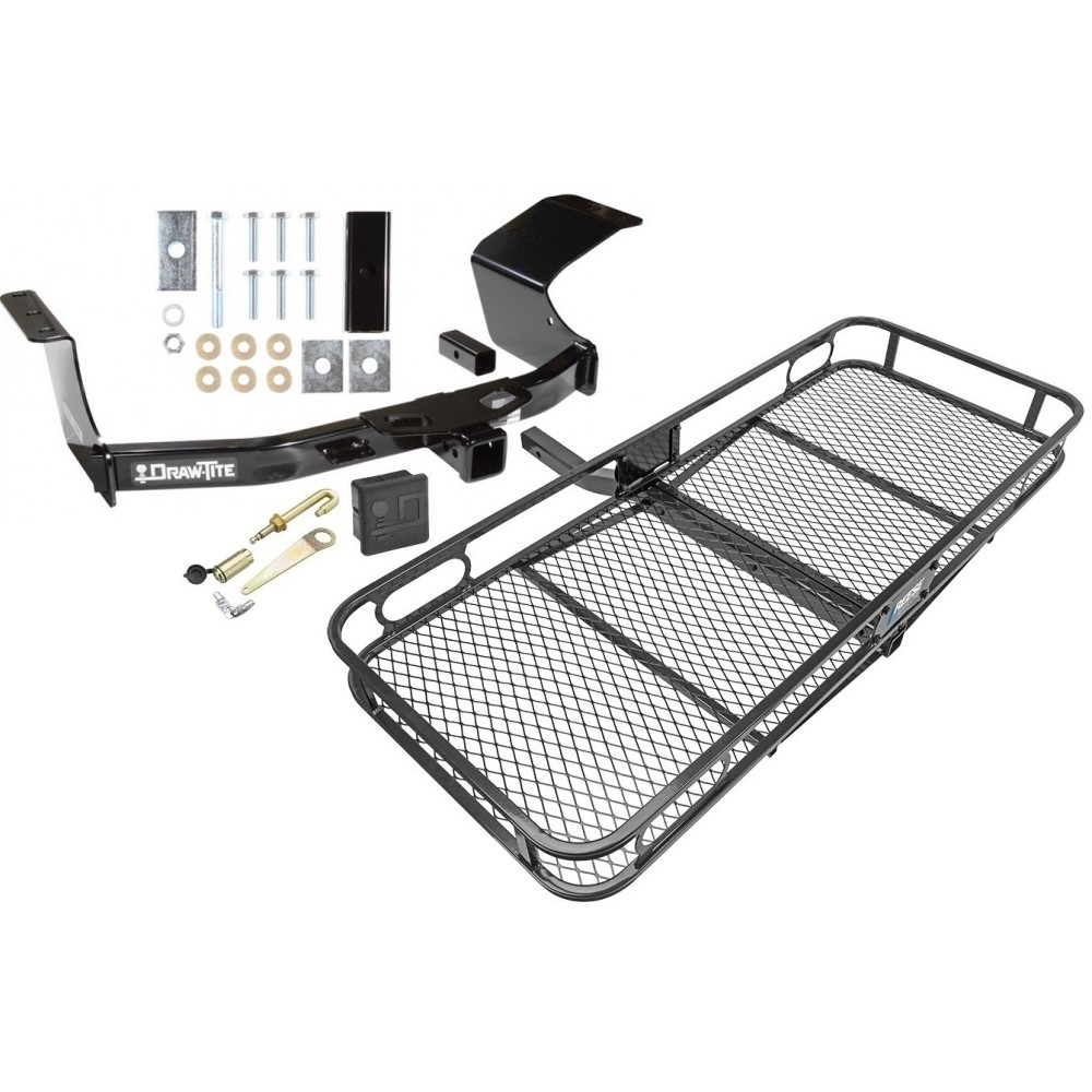 Trailer Tow Hitch For 07-13 Mitsubishi Outlander Basket Cargo Carrier Platform Hitch Lock and Cover