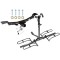 Trailer Tow Hitch For 05-10 Hyundai Tucson 05-10 KIA Sportage Platform Style 2 Bike Rack w/ Anti Rattle Hitch Lock