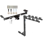 Custom Fit Trailer Hitch 4 Bike Carrier Installation Hardware Installation Instructions 75563 1393100G Draw-Tite Trailer Tow Hitch 4 Bike Rack 07-09 Acura RDX tilt away adult or child arms fold down carrier 07 08 09 2007 2008 2009 Trailer Tow Hitch w/ 4 Bike Rack For 07-09 Acura RDX tilt away adult or child arms fold down carrier