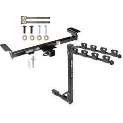 Trailer Tow Hitch w/ 4 Bike Rack For 07-09 Acura RDX tilt away adult or child arms fold down carrier Trailer Tow Hitch w/ 4 Bike Rack For 07-09 Acura RDX tilt away adult or child arms fold down carrier