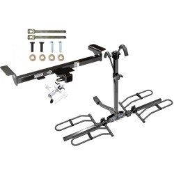 Trailer Tow Hitch For 07-09 Acura RDX Platform Style 2 Bike Rack w/ Anti Rattle Hitch Lock Trailer Tow Hitch For 07-09 Acura RDX Platform Style 2 Bike Rack w/ Anti Rattle Hitch Lock