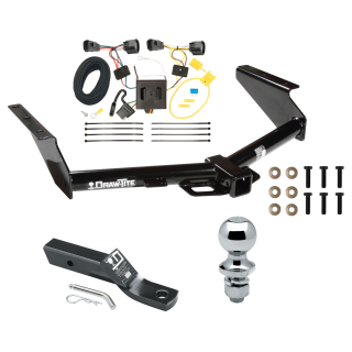 Trailer Tow Hitch For 08-12 Jeep Liberty Complete Package w/ Wiring and 1-7/8" Ball