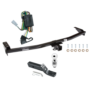 Custom Fit Trailer Hitch Wiring Harness (Plug & Play) 2" Drop Ball-Mount w/ Pin/Clip 2" Chrome Ball Installation Hardware Installation Instructions 75599 118336 23 63845 Draw-Tite Trailer Tow Hitch 03-08 Honda Pilot 01-06 Acura MDX Complete Trailer Tow Hitch For 03-08 Honda Pilot 01-06 Acura MDX Complete Package w/ Wiring and 2" Ball
