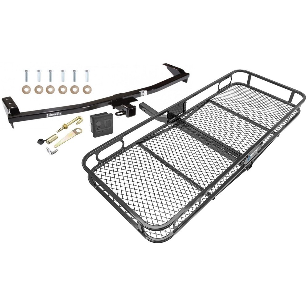 Trailer Tow Hitch For 01-08 Acura MDX Honda Pilot Basket Cargo Carrier Platform Hitch Lock and Cover
