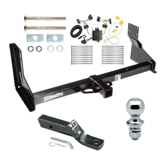 Custom Fit Trailer Hitch Wiring Harness (Plug & Play) 2" Drop Ball-Mount w/ Pin/Clip 1-7/8" Chrome Ball Installation Hardware Installation Instructions  75601 118650 23 63816 Draw-Tite Trailer Tow Hitch 07-13 Mercedes-Benz Freightliner 07-09 Trailer Tow Hitch For 07-13 Mercedes-Benz Freightliner 07-09 Dodge Sprinter 2500 3500 Complete Package w/ Wiring and 1-7/8" Ball with factory step bumper