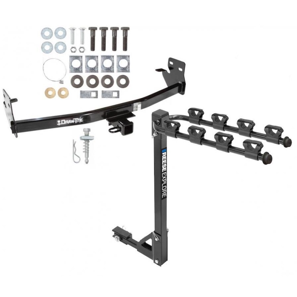 Trailer Tow Hitch w/ 4 Bike Rack For 0412 Chevy Colorado