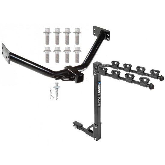 Custom Fit Trailer Hitch 4 Bike Carrier Installation Hardware Installation Instructions 75614 1393100G Draw-Tite Trailer Tow Hitch 4 Bike Rack 07-13 Acura MDX tilt away adult or child arms fold down carrier 07 08 09 10 11 12 13 2007 2008 2009 2010 2011 2 Trailer Tow Hitch w/ 4 Bike Rack For 07-13 Acura MDX tilt away adult or child arms fold down carrier